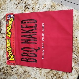 Attitude Aprons - BBQ NAKED Show Off Your Buns funny apron.